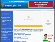 Tablet Screenshot of hyderabadhealthinfo.com